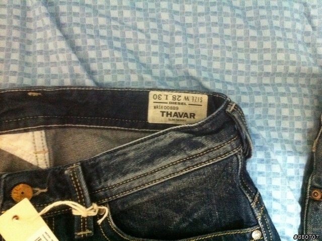 Nudie Jeans Grim Tim Org. Dark Ropy vs. Grim Tim Dry Orange Selvage vs. Diesel THAVAR 8B9 比較