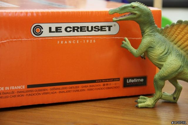 不專業的開箱,新入手的 法國 LE CREUSET 20cm 鑄鐵鍋具 橘色的