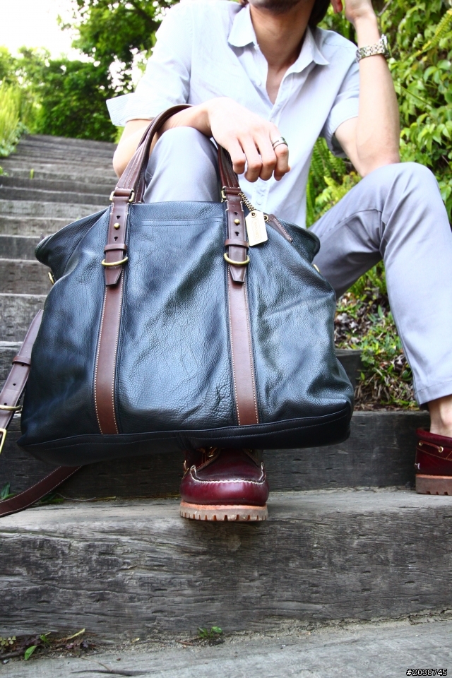 我的第一個破萬包包~COACH 70191 HARRISON LEATHER TOTE