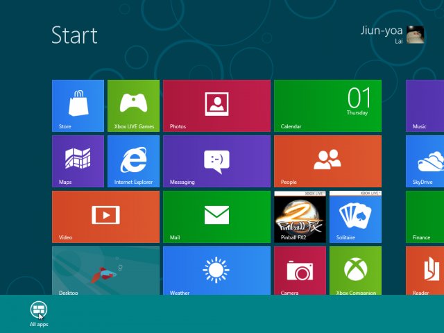 Windows 8 Consumer Preview 體驗紀錄