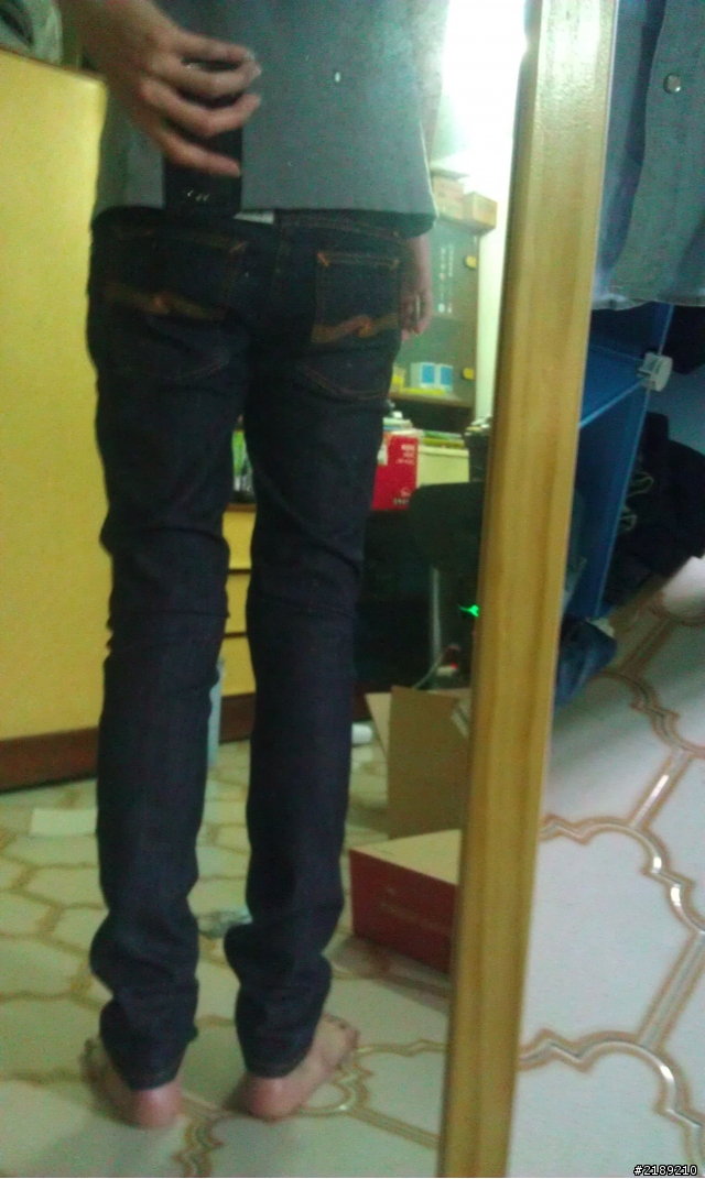nudie tight long john denim stretch