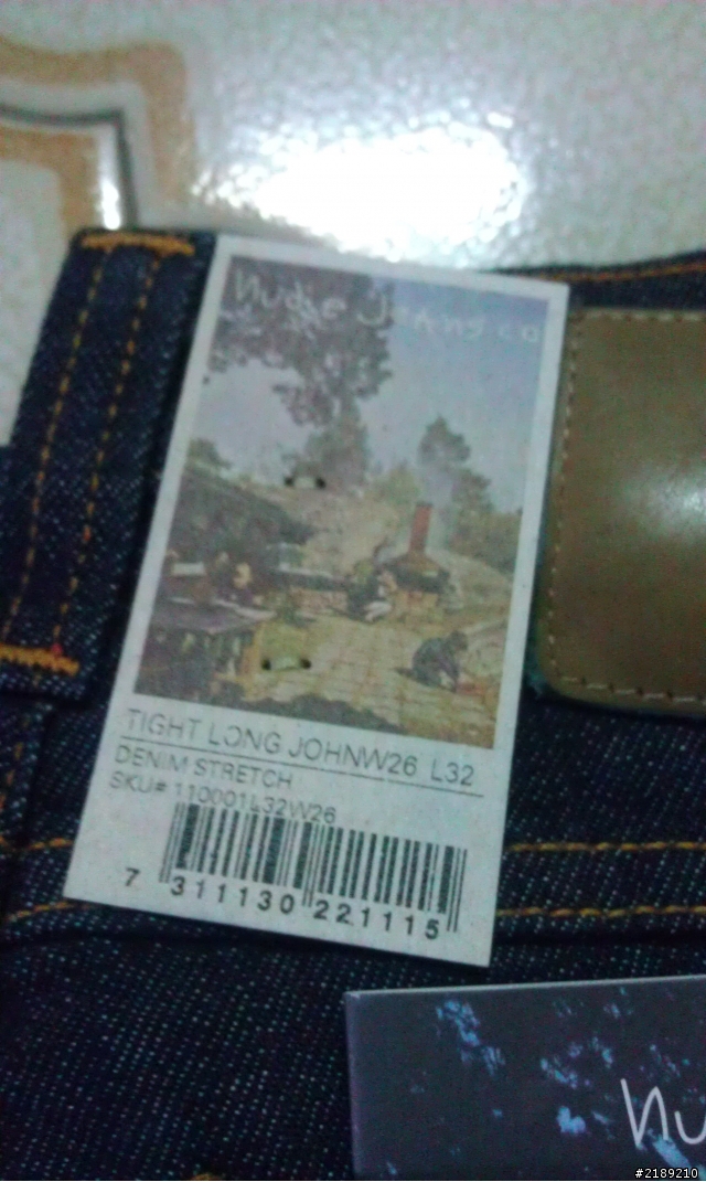 nudie tight long john denim stretch