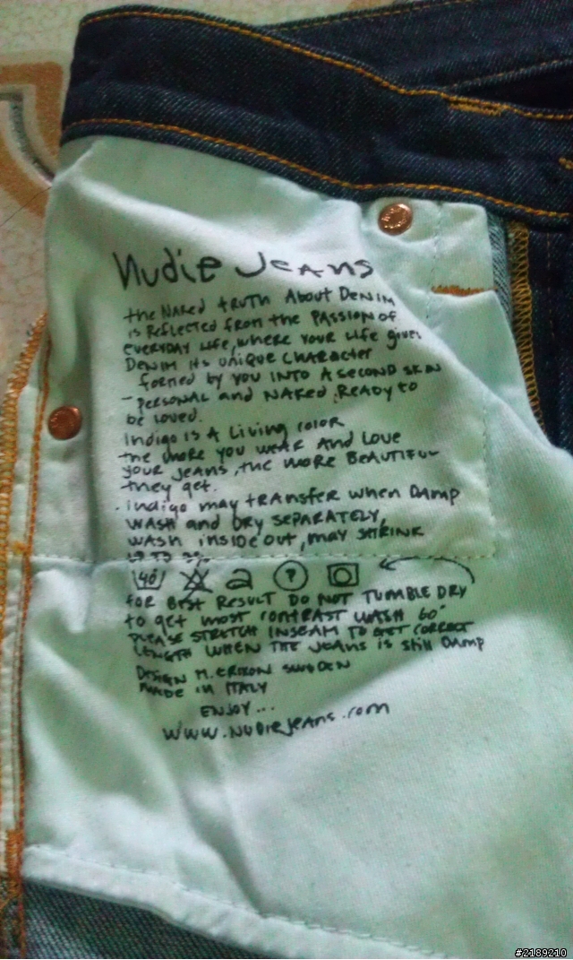 nudie tight long john denim stretch