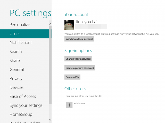 Windows 8 Consumer Preview 體驗紀錄