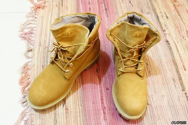 Timberland 28596 反摺黃靴開箱