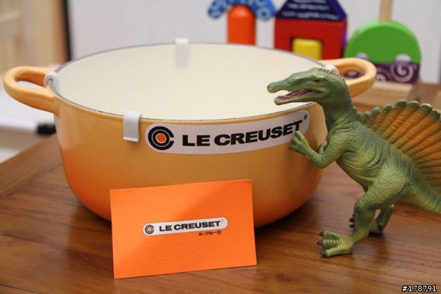 不專業的開箱,新入手的 法國 LE CREUSET 20cm 鑄鐵鍋具 橘色的