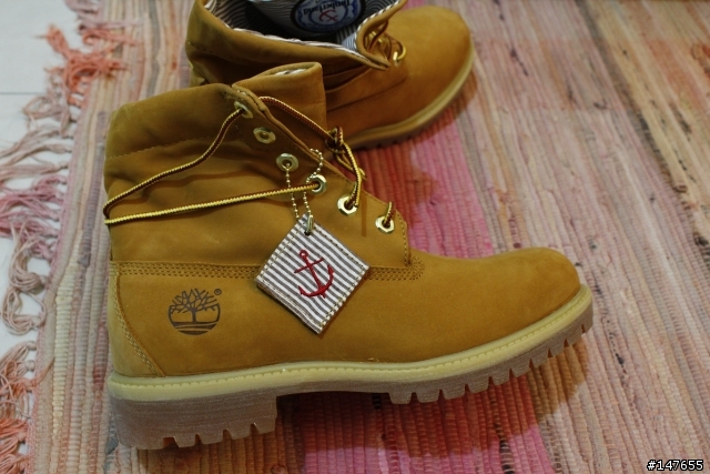 Timberland 28596 反摺黃靴開箱