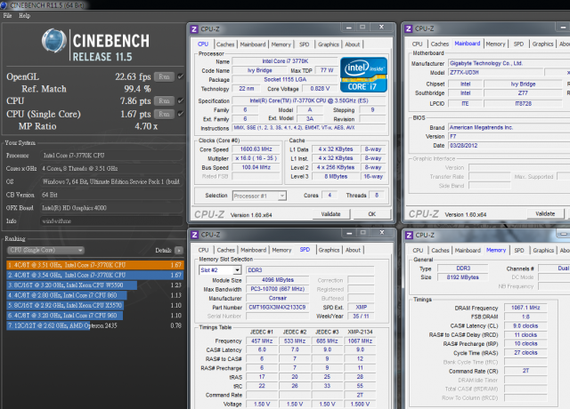 Intel最新Ivy Bridge平台 - GIGABYTE Z77X-UD3H WiFi超頻效能解析