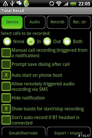 錄音程式 Total Recall For Galaxy Note / S2