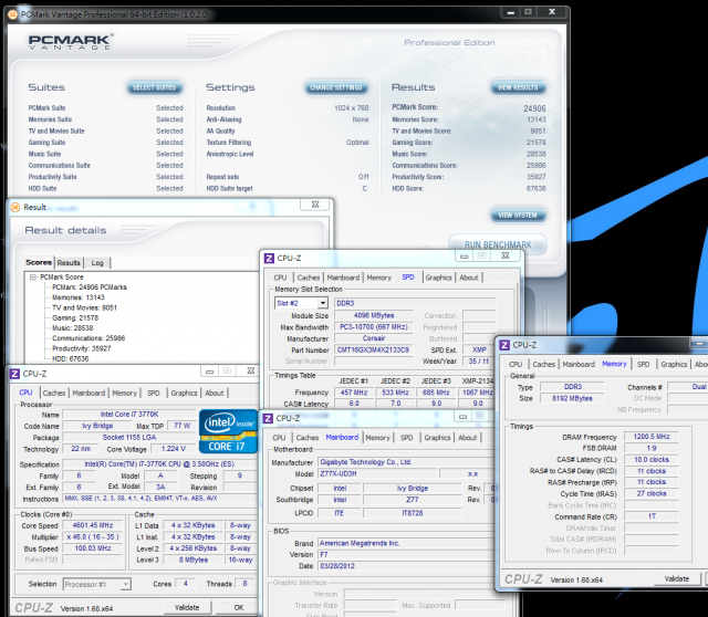 Intel最新Ivy Bridge平台 - GIGABYTE Z77X-UD3H WiFi超頻效能解析