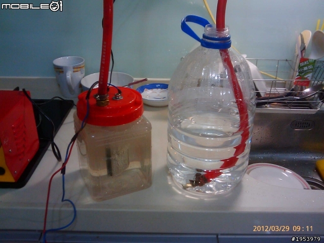 DIY車用環保氫氧燃料(HHO)省油器 !125cc機車安装完畢...測試中...需增購10A PWM!