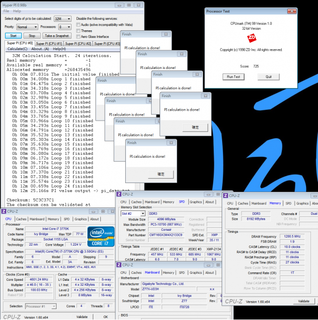 Intel最新Ivy Bridge平台 - GIGABYTE Z77X-UD3H WiFi超頻效能解析