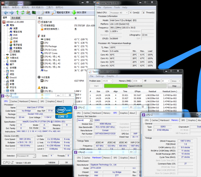 Intel最新Ivy Bridge平台 - GIGABYTE Z77X-UD3H WiFi超頻效能解析