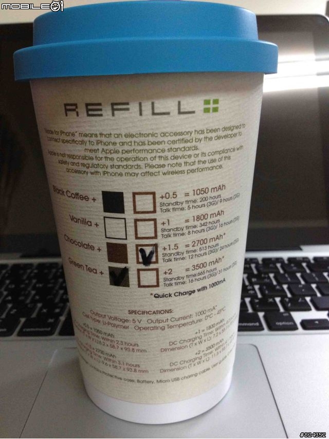 inature Refill+1.5 (2700mAh) For iPhone and iPad 開箱