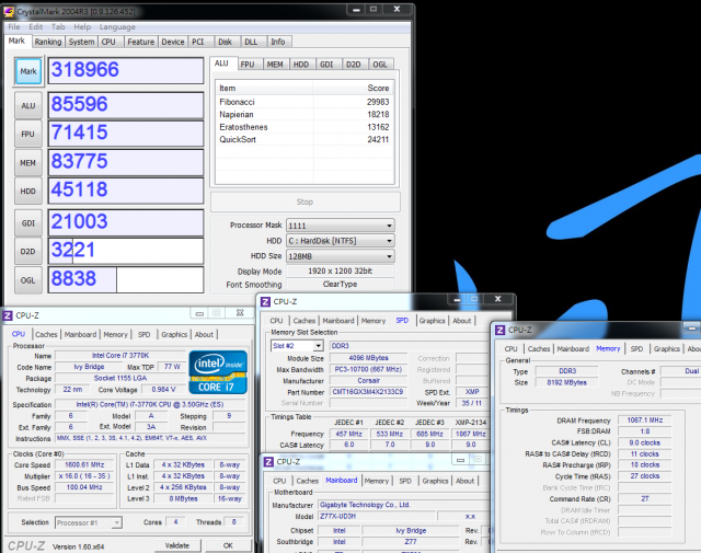 Intel最新Ivy Bridge平台 - GIGABYTE Z77X-UD3H WiFi超頻效能解析