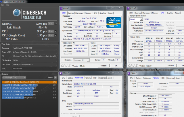 Intel最新Ivy Bridge平台 - GIGABYTE Z77X-UD3H WiFi超頻效能解析