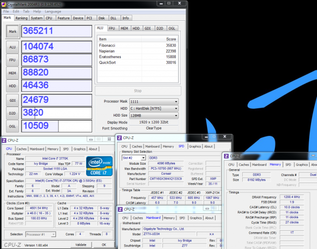 Intel最新Ivy Bridge平台 - GIGABYTE Z77X-UD3H WiFi超頻效能解析