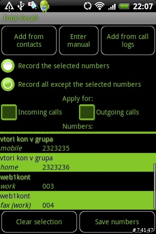 錄音程式 Total Recall For Galaxy Note / S2