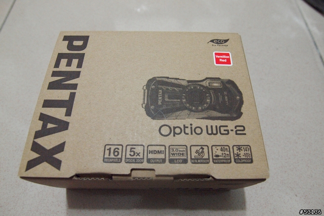 4/6上市首發賣出第一台 PENTAX Optio WG-2 防水機 (非常不專業開箱)