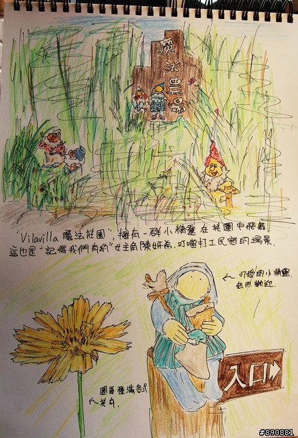泰利的塗鴉日記-跟著女神沈佳宜體驗苗栗Vila Villa魔法莊園