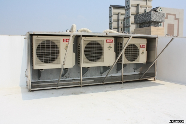 真的想不出好方法了嗎?....冷氣室外機!(以變形不銹鋼櫃解決)