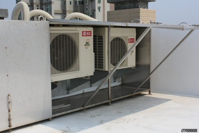 真的想不出好方法了嗎?....冷氣室外機!(以變形不銹鋼櫃解決)