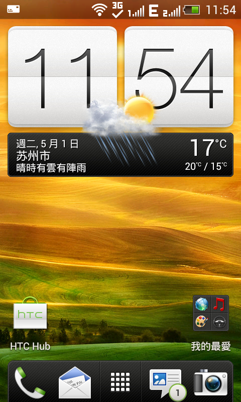 HTC 新渴望V 雙卡雙待機簡易開箱~