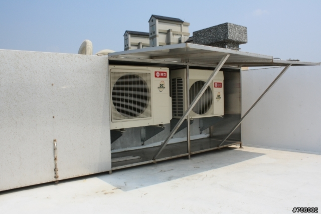 真的想不出好方法了嗎?....冷氣室外機!(以變形不銹鋼櫃解決)