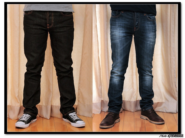 【分享】Nudie Grim Tim Organic White Knee Slim Jeans