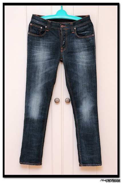 【分享】Nudie Grim Tim Organic White Knee Slim Jeans