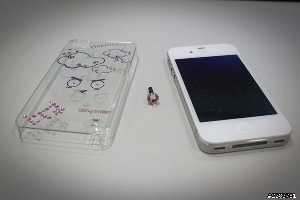 【開箱】Discovery buy iPhone 4S 施華洛世奇粉鑽殼