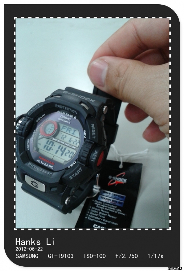 G-SHOCK RISEMAN GW-9200-1NDR 飛人騰龍錶國際版