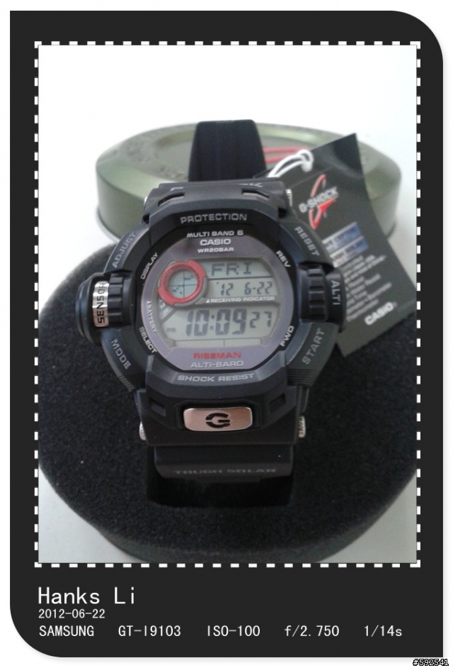 G-SHOCK RISEMAN GW-9200-1NDR 飛人騰龍錶國際版