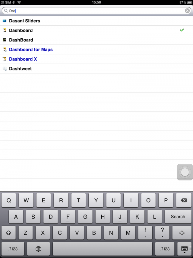 iPad 5.1.1 安裝MAC DashBoard 裡的Widgets工具