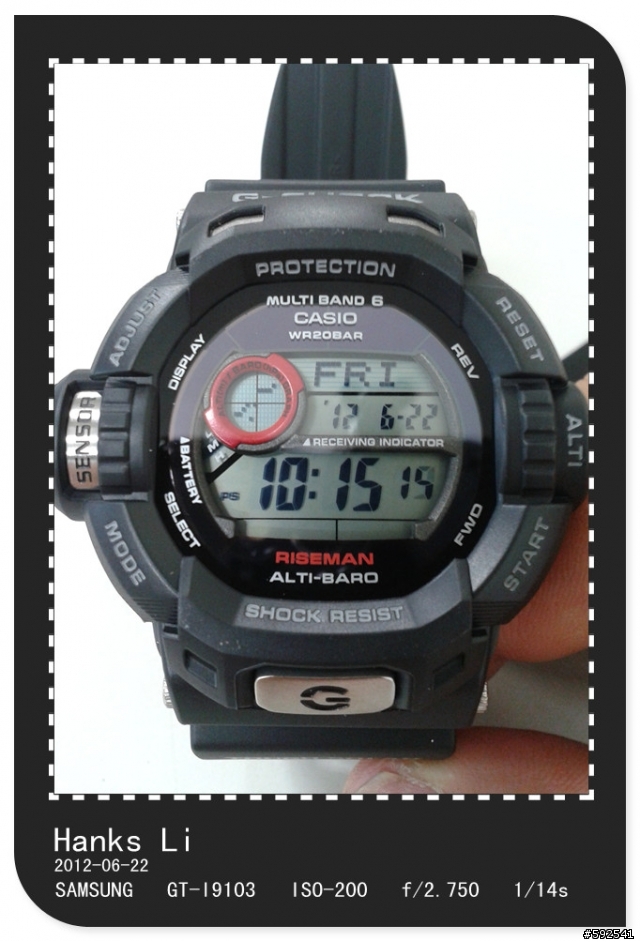 G-SHOCK RISEMAN GW-9200-1NDR 飛人騰龍錶國際版