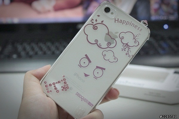 【開箱】Discovery buy iPhone 4S 施華洛世奇粉鑽殼