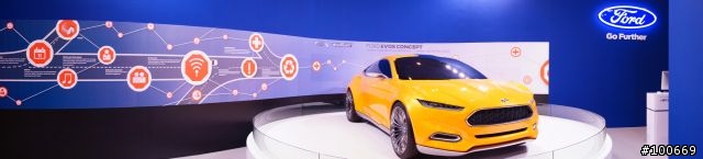2012 Computex 福特展區 含 啟動影片 - Ford 2012 New Focus + EVOS Concept