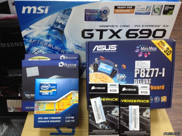 超強小鋼砲...銀欣SG07機殼 安裝Asus P8Z77-I Deluxe + I7 3770K+GTX690