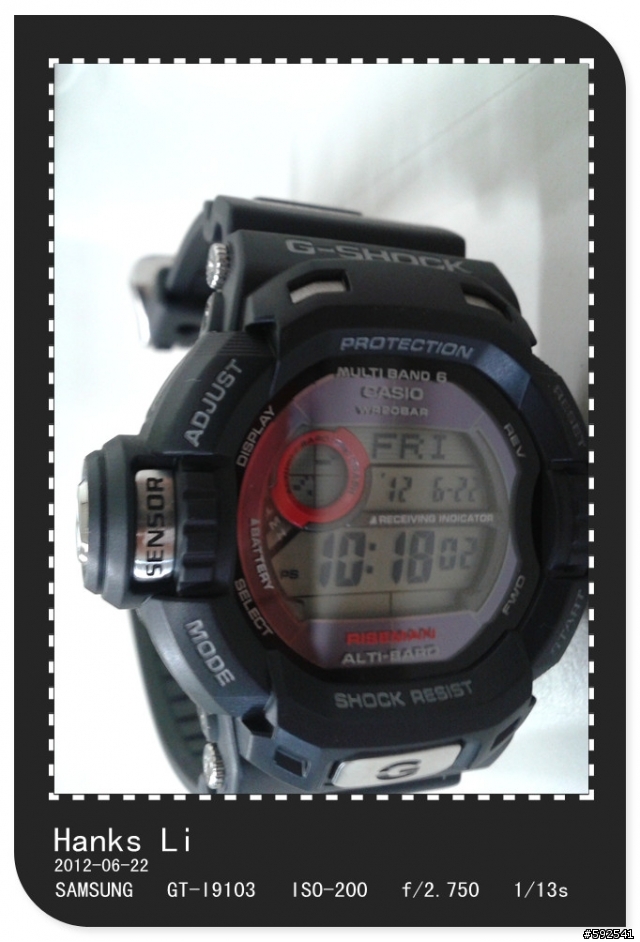 G-SHOCK RISEMAN GW-9200-1NDR 飛人騰龍錶國際版