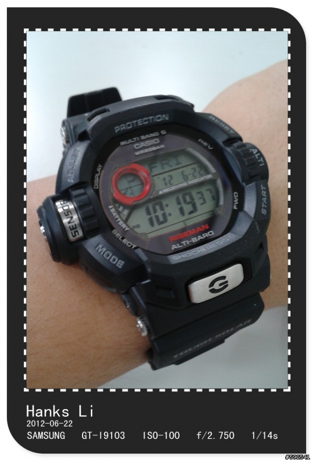 G-SHOCK RISEMAN GW-9200-1NDR 飛人騰龍錶國際版
