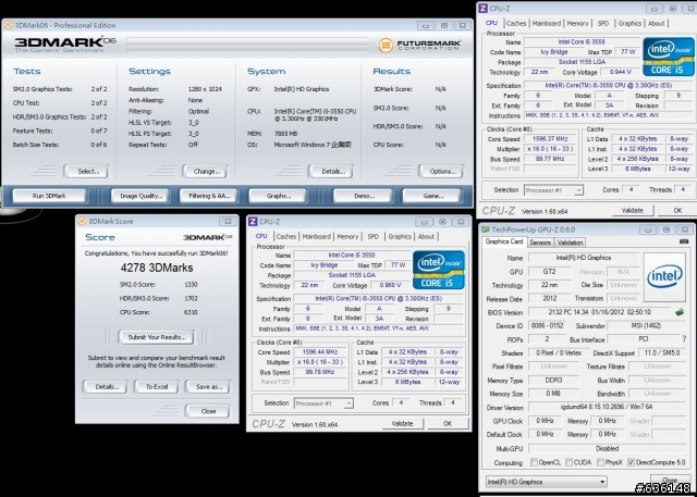 由Sandy Bridge進化Ivy Bridge, i5-2500 vs i5-3550 測試分享