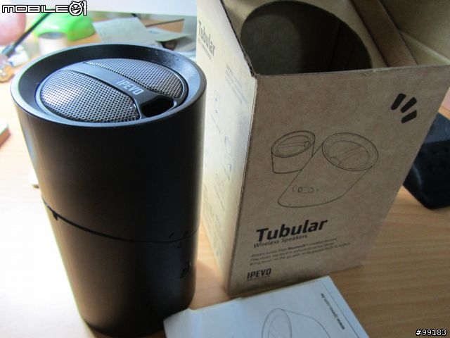 IPEVO-胡桃木紋背蓋&Tubular 藍牙立體聲無線喇叭
