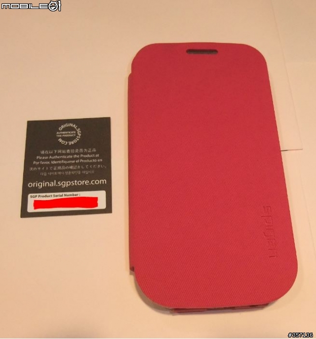 到貨 SPIGEN SGP Samsung Galaxy S3 FOLIO 手工側翻皮套