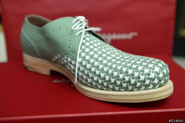 糟糕,我覺得有點fashion--Salvatore Ferragamo "BARIO" 編織Derby鞋