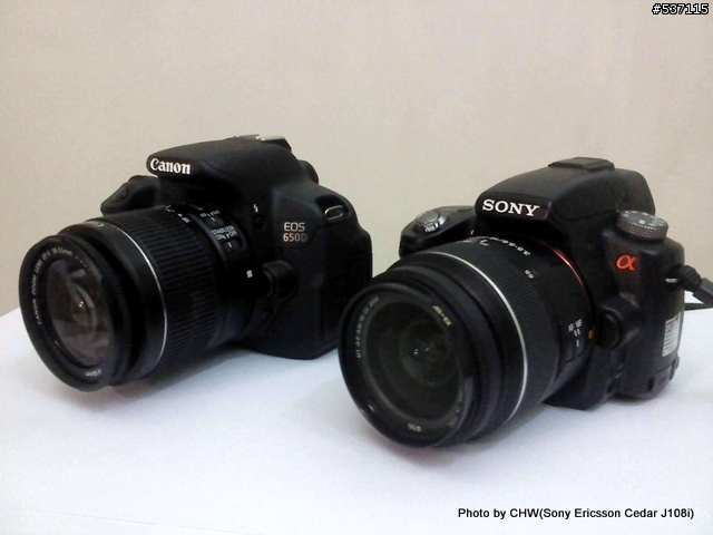 Canon 650D開箱 & α33 vs 650D