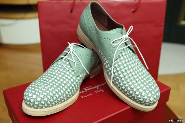 糟糕,我覺得有點fashion--Salvatore Ferragamo "BARIO" 編織Derby鞋