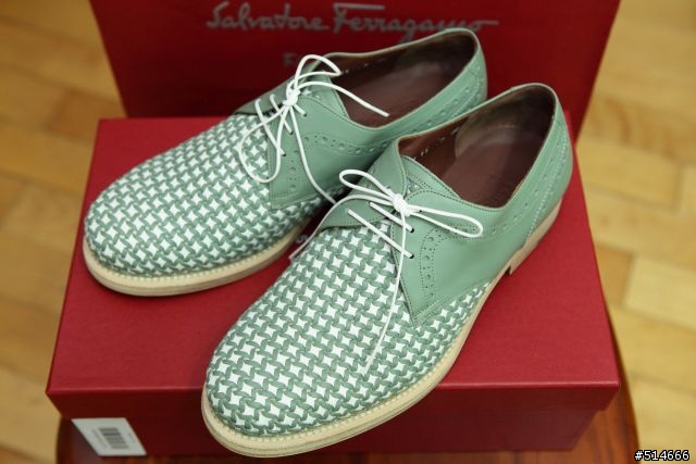 糟糕,我覺得有點fashion--Salvatore Ferragamo "BARIO" 編織Derby鞋