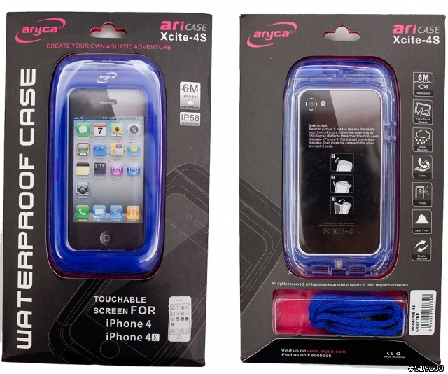 【分享】手機防水殼 - Aryca - Xcite-4S (iphone 4/4S專用)