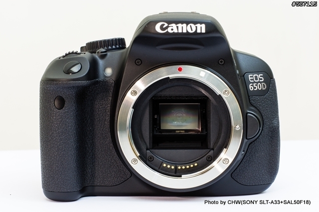Canon 650D開箱 & α33 vs 650D