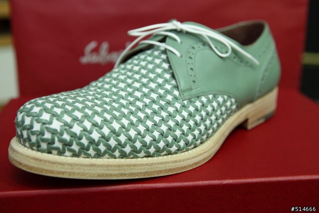 糟糕,我覺得有點fashion--Salvatore Ferragamo "BARIO" 編織Derby鞋